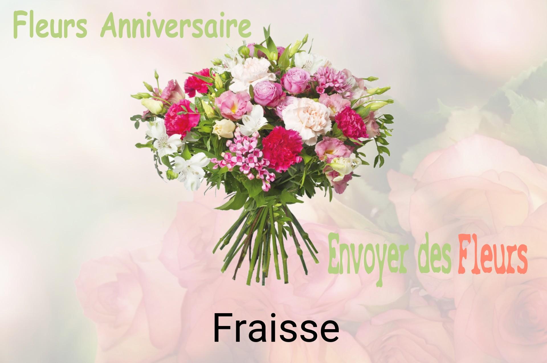 Bouquet de fleurs d’anniversaire livré à Fraisse